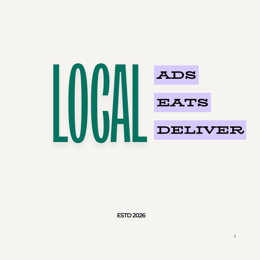 LocalEats — local ads, eats, and delivery